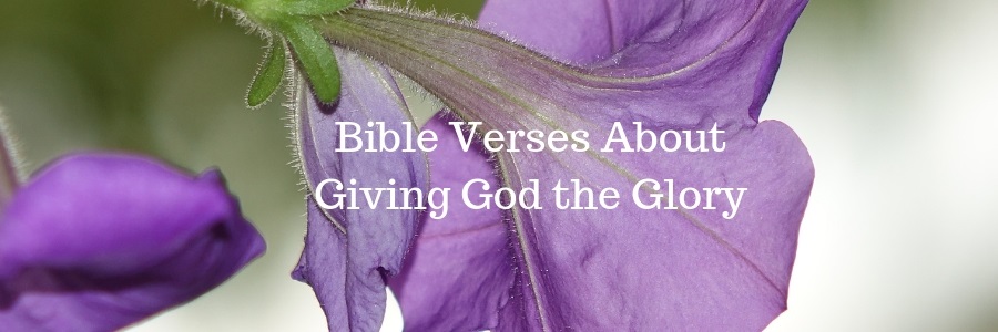 Bible Verses About Giving God the Glory