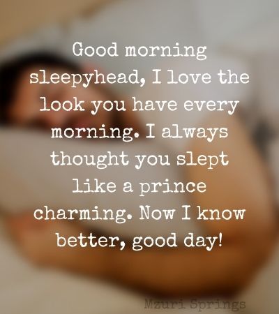 Funny Good Morning Messages for Him