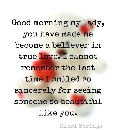 Good Morning Message to Make Her Smile