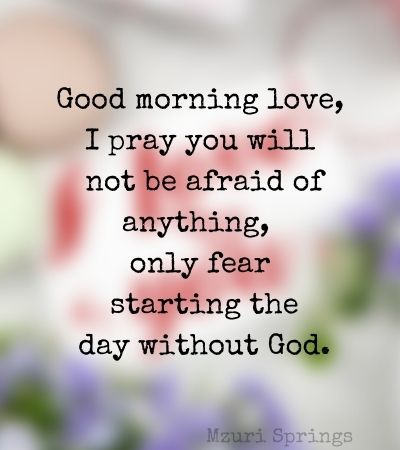 good morning with prayer