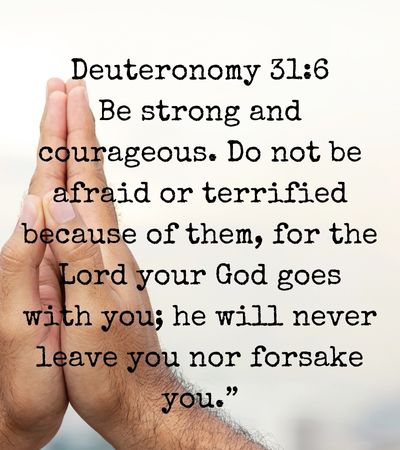 Be Strong and Courageous Bible Verse