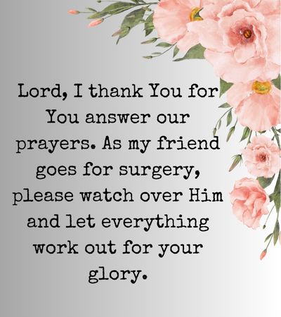 Before Surgery Prayer