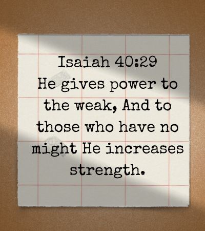 Being Strong Bible Verse