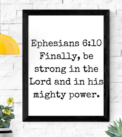 Bible Verse About Being Strong