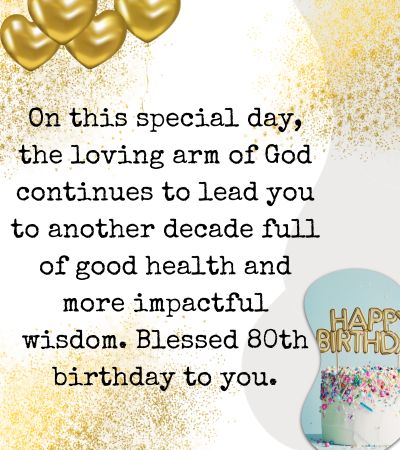 Biblical 80th Birthday Wishes