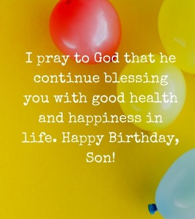 Blessing Birthday Wishes for Son from Father