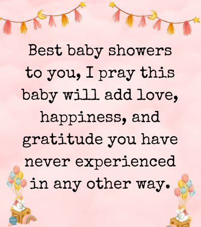 Christian Baby Shower Messages for Sister in Law