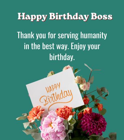 Christian Birthday Messages for Boss
