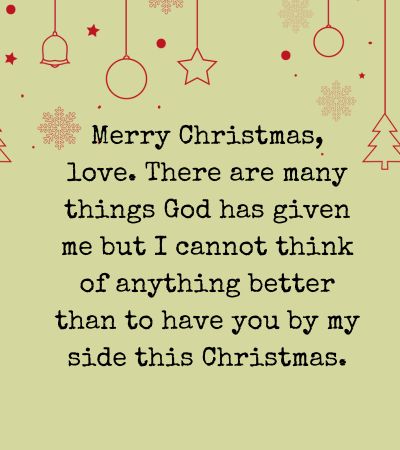 Christian Christmas Wishes for Wife