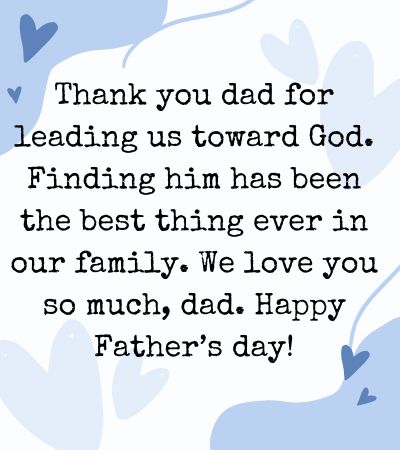 Christian Fathers Day message