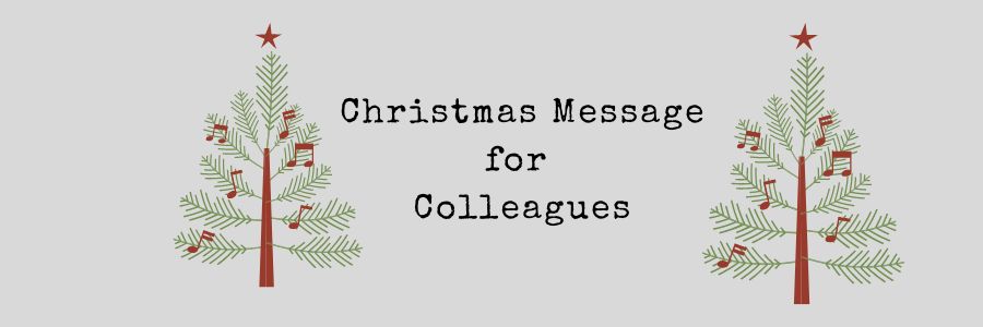 Christmas Message for Colleagues