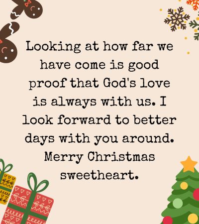 Christmas Message for Husband Across The Miles