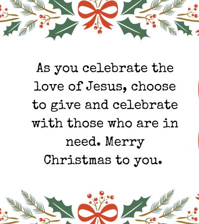 Christmas Messages to Church Members