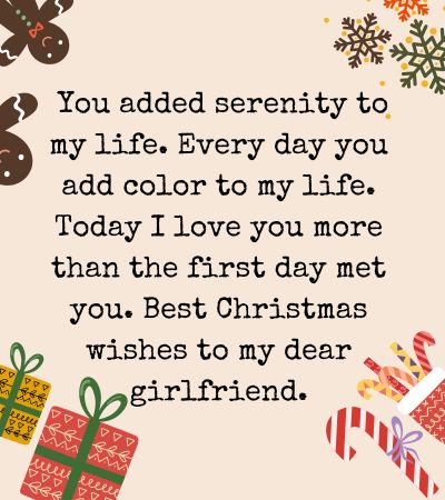 Christmas Wishes for her Long Distance