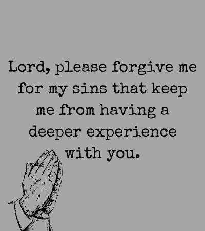 Confession Prayer Forgive me, Father