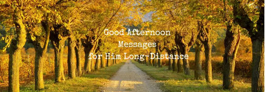 Good Afternoon Messages for Him Long-Distance
