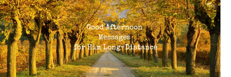 Good Afternoon Messages for Him Long-Distance