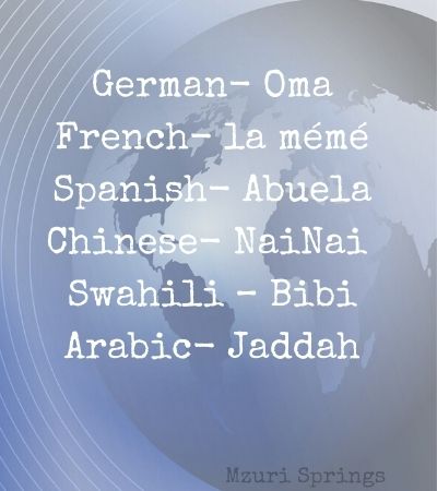 Grandma in Different Languages