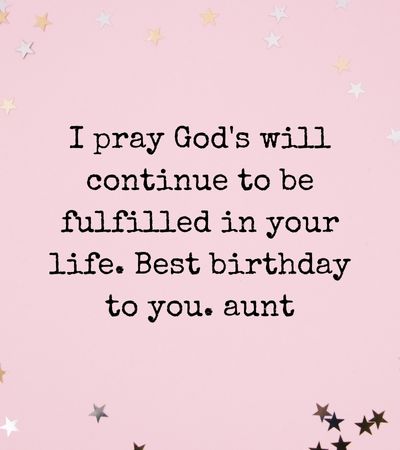 Happy Birthday Aunt Religious