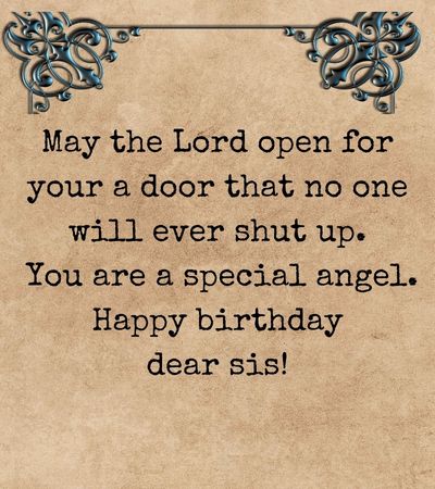 Happy Birthday Sister Spiritual Quotes