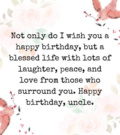 Happy Birthday Uncle Christian Messages