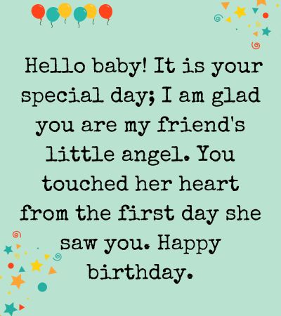 Heart Touching Birthday Wishes for Baby Girl of Friend