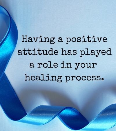 Positive Message for Cancer Patient