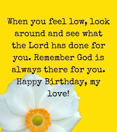 Religious Birthday Message to A Husband