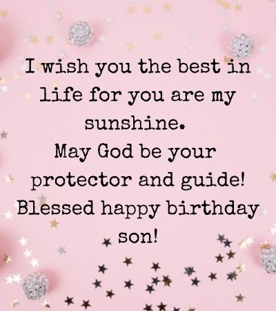 Religious Birthday Wishes for Son