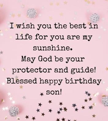 50+ Religious Birthday Wishes For Son - Mzuri Springs