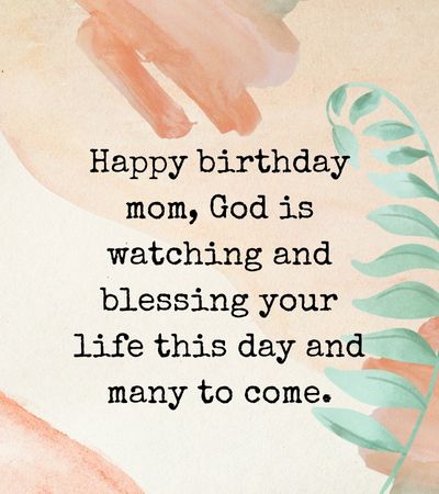 Religious Birthday card messages for mom
