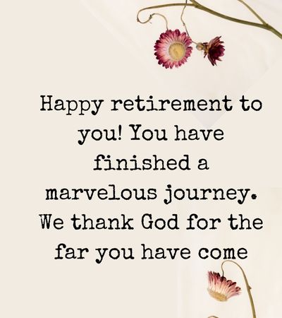 Religious Retirement Quotes