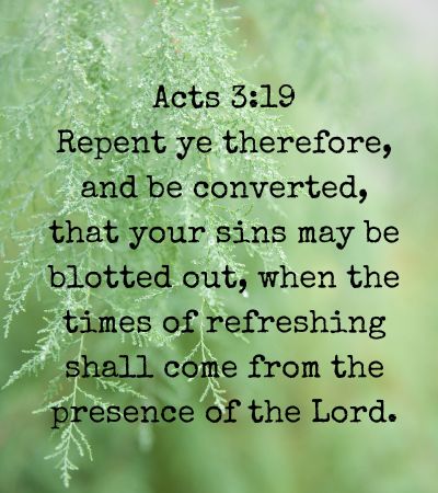 Repentance Verses