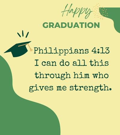 Scripture for Graduation Announcements