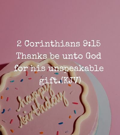 Scriptures for Birthday