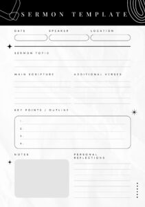 Sermon TEMPLATE