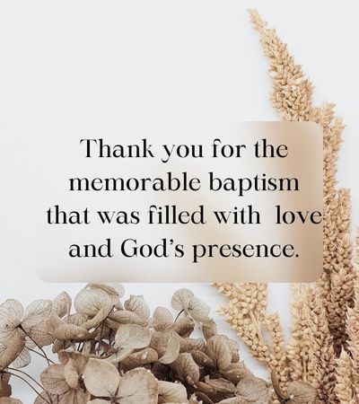 Thank You Note to Catholic Priest for Baptism