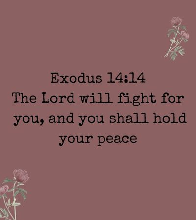 The Lord Will Fight for You