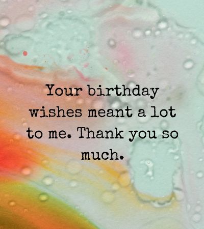 appreciation message for my birthday