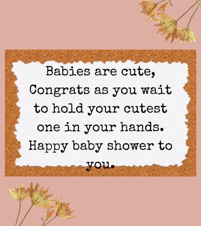 baby shower wishes to sister
