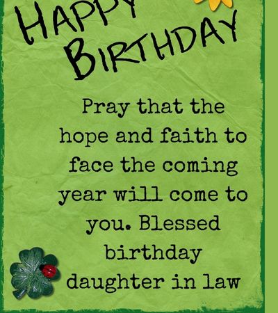 birthday prayer for my daughter in law