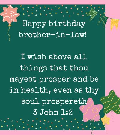 birthday wishes for brother in law bible verse