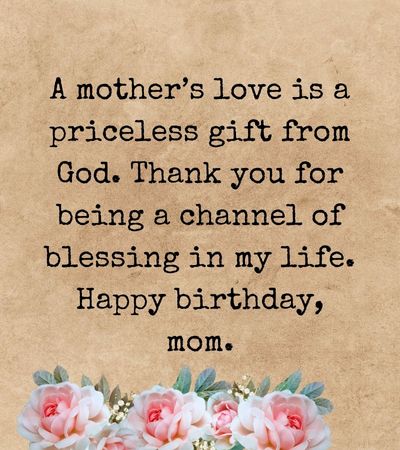 birthday wishes for mom blessing