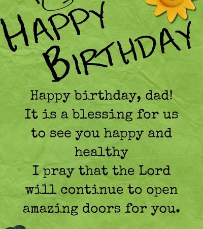 birthday wishes message for father