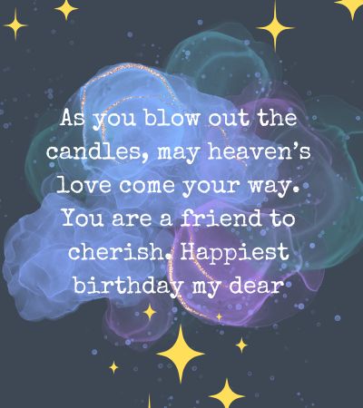 christian birthday message for a female friend