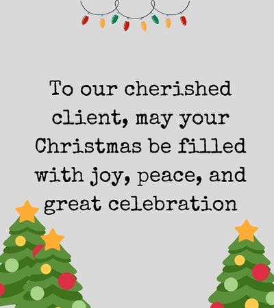 christmas greetings clients
