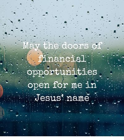 financial breakthrough prayer points