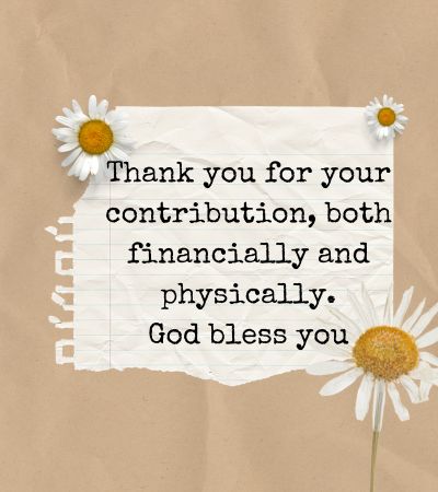 funeral thank you notes for money