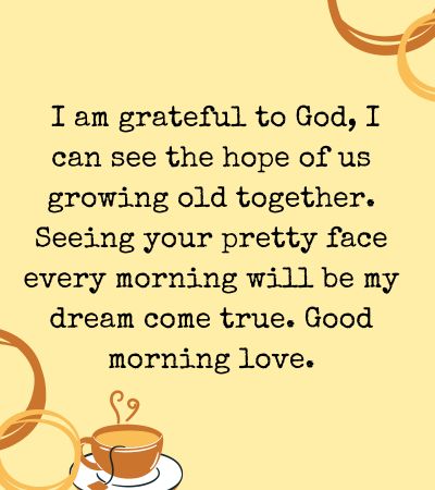 godly good morning message to my love