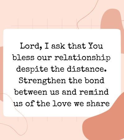 good morning prayer message for him long distance